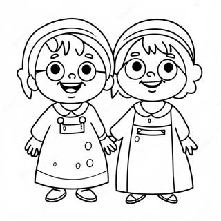 Funny Bluey Grannies Coloring Page 2662-2233