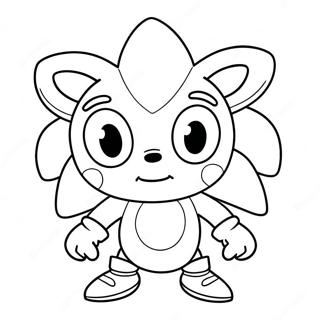 Cream Sonic Coloring Pages