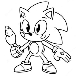 Adventurous Cream Sonic Coloring Page 26634-21518