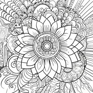 Detailed Flower Mandala Coloring Page 26643-21526