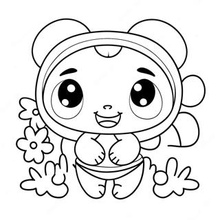 Cute Pucca With Friends Coloring Page 26654-21533