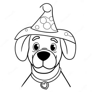 Scooby Doo In Festive Hat Coloring Page 26684-21555