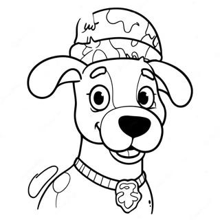 Scooby Doo In Festive Hat Coloring Page 26684-21556