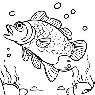 Bass Fishing Coloring Pages