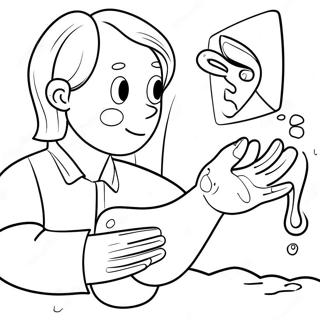 Hand Washing Fun Coloring Page 26723-21582