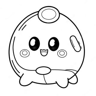 Cute Tamagotchi Character Coloring Page 26734-21595