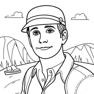 Adventurous James Coloring Page 26744-21600