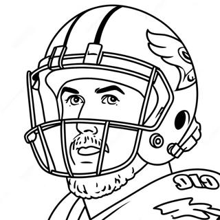 Travis Kelce Coloring Pages