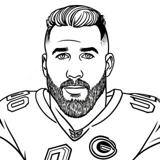 Travis Kelce Coloring Page 26753-21606