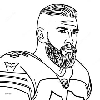 Travis Kelce Coloring Page 26753-21608