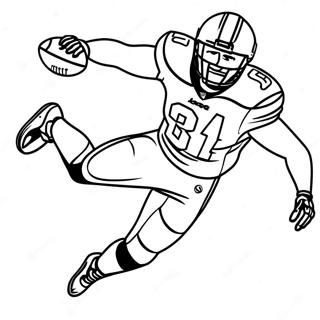 Travis Kelce Catching A Football Coloring Page 26754-21612