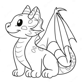 Cat Dragon Coloring Pages