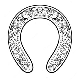 Lucky Horseshoe Coloring Page 26784-21633