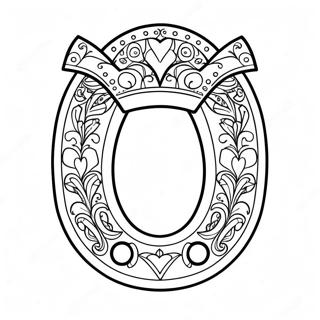 Lucky Horseshoe Coloring Page 26784-21634