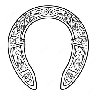 Lucky Horseshoe Coloring Page 26784-21635