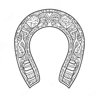 Lucky Horseshoe Coloring Page 26784-21636