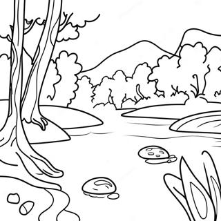 River Scene Coloring Page 26793-21638