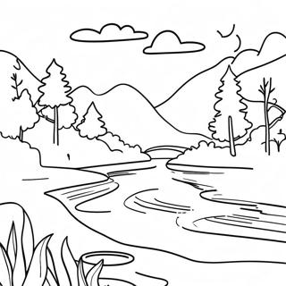 River Scene Coloring Page 26793-21640