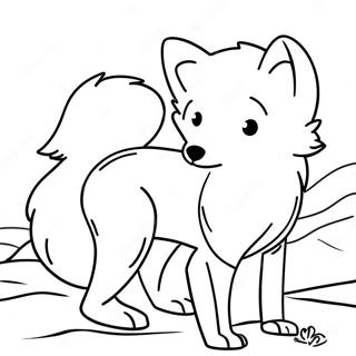 Arctic Fox Coloring Pages