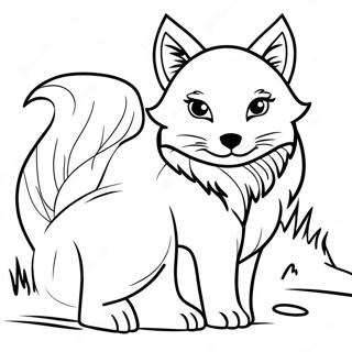 Arctic Fox Coloring Page 26803-21646