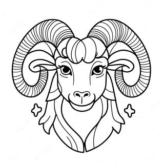 Aries Zodiac Sign Coloring Page 26813-21667