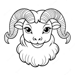 Aries The Ram Coloring Page 26814-21656