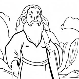 Moses Coloring Page 2681-2252