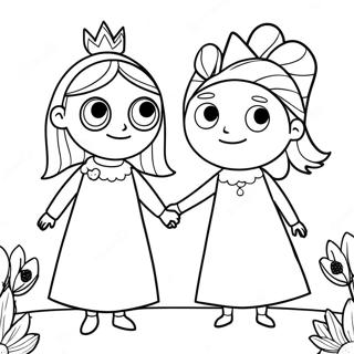 Ben And Holly Coloring Pages