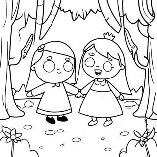 Ben And Holly In The Enchanted Forest Coloring Page 26824-21662