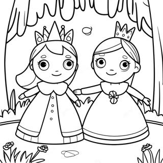 Ben And Holly In The Enchanted Forest Coloring Page 26824-21664