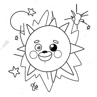 Sun And Moon Fnaf Coloring Page 26863-21690