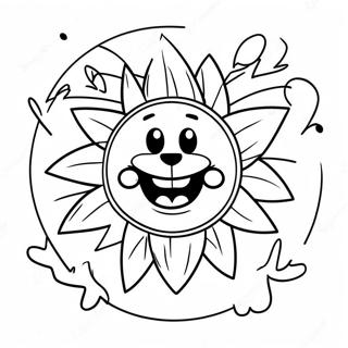 Cheerful Sun Fnaf Coloring Page 26864-21700