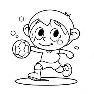 Vini Jr Dribbling A Soccer Ball Coloring Page 26904-21729