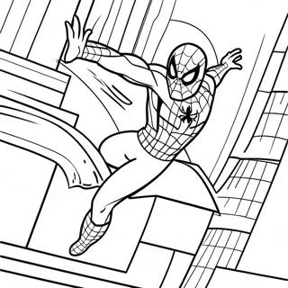 Spider Man Tom Holland In Action Coloring Page 26914-21734