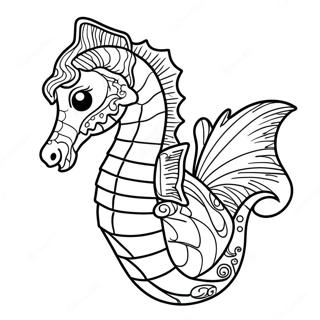 Seahorse Coloring Page 2691-2255