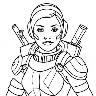 Apex Legends Character Coloring Page 26944-21764