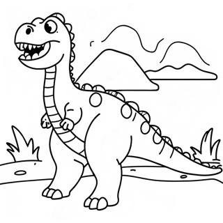 Dinosaur With Names Coloring Pages