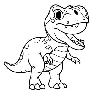 Colorful T Rex Dinosaur Coloring Page 26954-21769