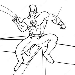 Daredevil In Action Coloring Page 26964-21780