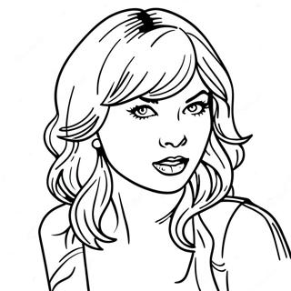 Taylor Swift Midnights Coloring Page 26983-21786