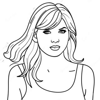 Ethereal Taylor Swift Coloring Page 26984-21802