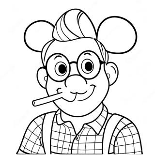 Hipster Disney Characters Coloring Page 26993-21795