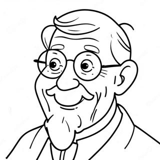 Happy Fathers Day Grandpa Coloring Pages