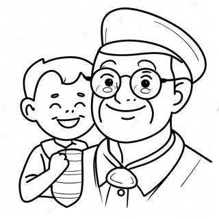 Happy Father S Day Grandpa Coloring Page 27003-21806