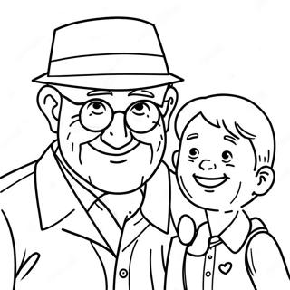 Happy Father S Day Grandpa Coloring Page 27003-21808