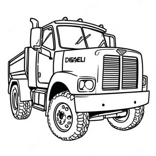 Diesel Truck Lifted Truck Coloring Pages