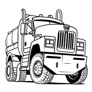 Diesel Truck Lifted Truck Coloring Page 2701-2268