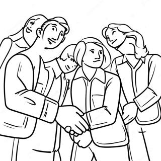 Teamwork Coloring Pages