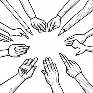 Teamwork Coloring Page 27023-21818