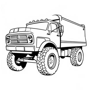 Cool Lifted Diesel Truck Coloring Page 2702-2264